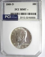 1968-D Kennedy MS67+ LISTS $5000