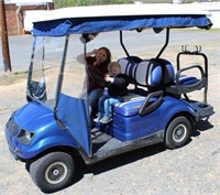 Yamaha Golf Cart with Double Take Body