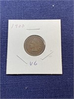 1900 Indian head penny coin