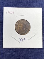 1901 Indian head penny coin