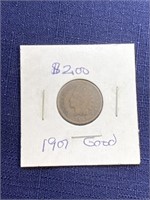 1907 Indian head penny coin I’m