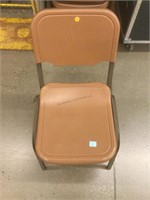 Set of 5 Stacking Metal/plastic chairs