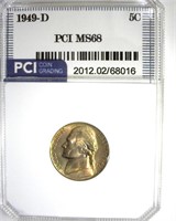 1949-D Nickel MS68 LISTS $750 IN 67+