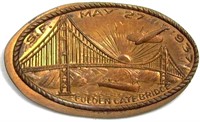 1937 Elongated Penny Golden Gate Bridge