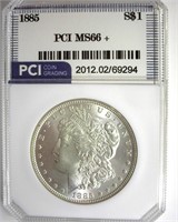 1885 Morgan MS66+ LISTS $700