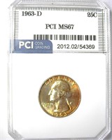 1963-D Quarter MS67 LISTS $1000