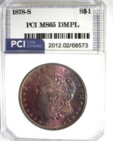 1878-S Morgan MS65 DMPL LISTS $8000