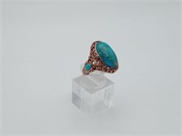 Like New Copper & Turquoise Timna Collection Ring
