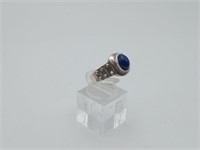 Sterling silver Lapis stone ring