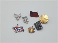 Sterling silver Flags Eagle & Pins 16 grms