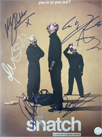 Snatch cast signed mini poster GFA authenticated