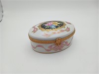 Limoges France Porcelain gold trimed trinket box