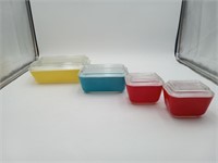 1970's Pyrex Primary colors refrigerator dishes