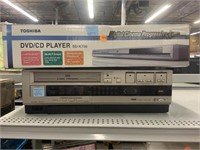 Toshiba DVD/cd combo player in box and hitachi