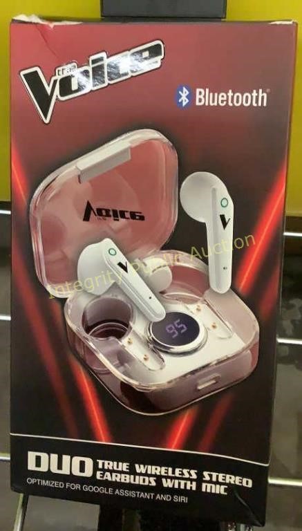 The Voice Wireless Stereo Earbuds w/Mic