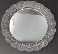 Lalique Art Glass Mirrored Dresser Vanity Tray