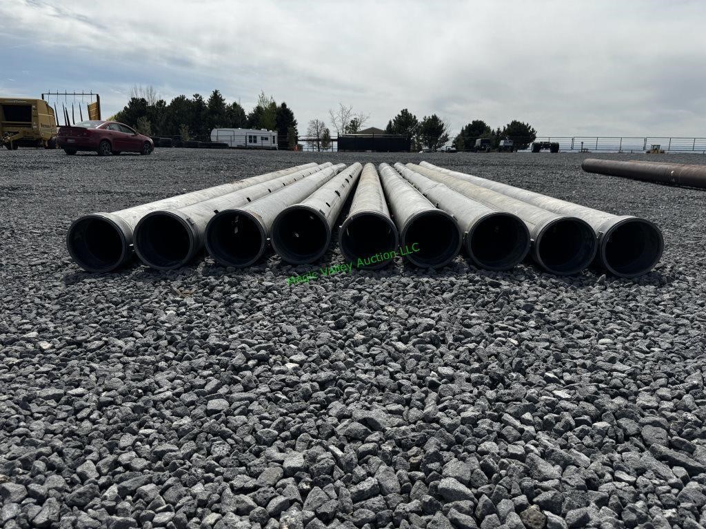 9 Double Gated Pipe 10" X 30'