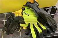 3pr Firm Grip Utility Gloves Large