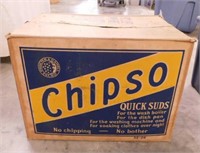 Vintage Chipso Quick Suds waxed cardboard
