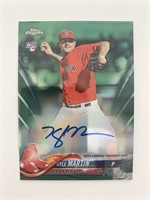 Red Sox Kyle Martin signed Topps Chrome Baseball C