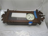 vintage wall clock, top broken