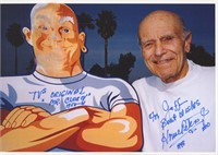 House Peters Jr. signed Mr Clean photo