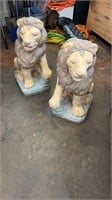 Pair of Concrete Lions