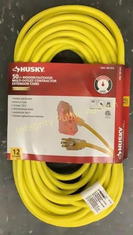 Husky 50' Multi-Outlet Extension Cord