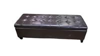 Fulham Brown Storage Ottoman *pre-owned*