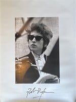 Bob Dylan signed poster