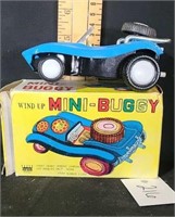Vintage Dune Buggy, Tin Friction, Wind up toy car