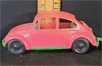 Plastic Volkswagen Beetle Bug Pink and green