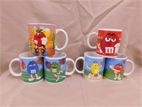 6 M&M's mugs