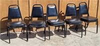 (5) Vinyl Stacking Chairs