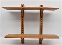 Wood Adjustable Wall Shelf