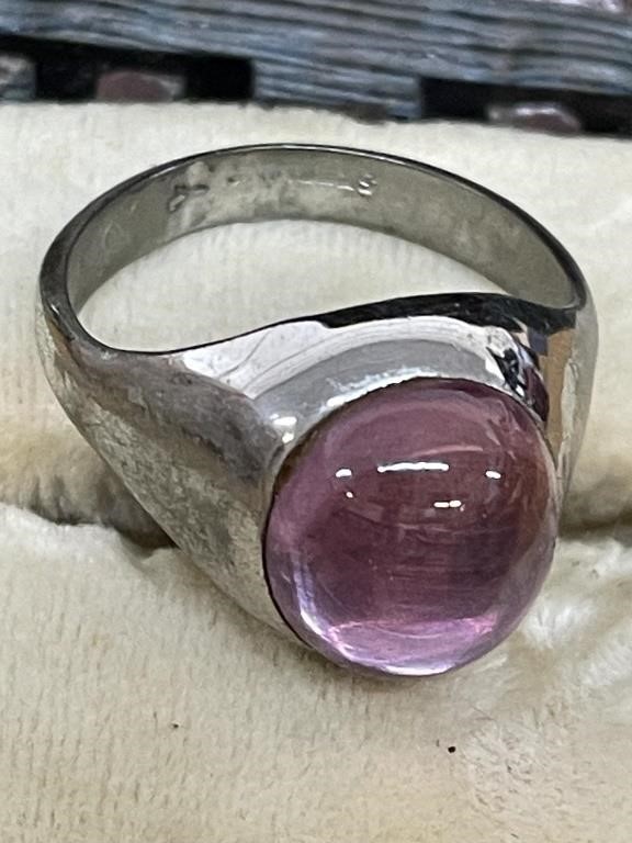 Large Sterling Marked Ring