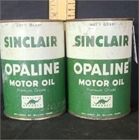 1950s Sinclair Opaline Motor Oil 5 Quart Oil Can