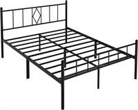 Full Size 14 Height Classic Metal Platform Bed Fra