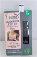 2PACK PUMA SEAMLESS WOMEN'S SPORTS BRAS SIZE XL