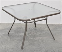 42" Glass Top Patio Table