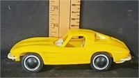 Tonka Chevrolet Corvette yellow plastic