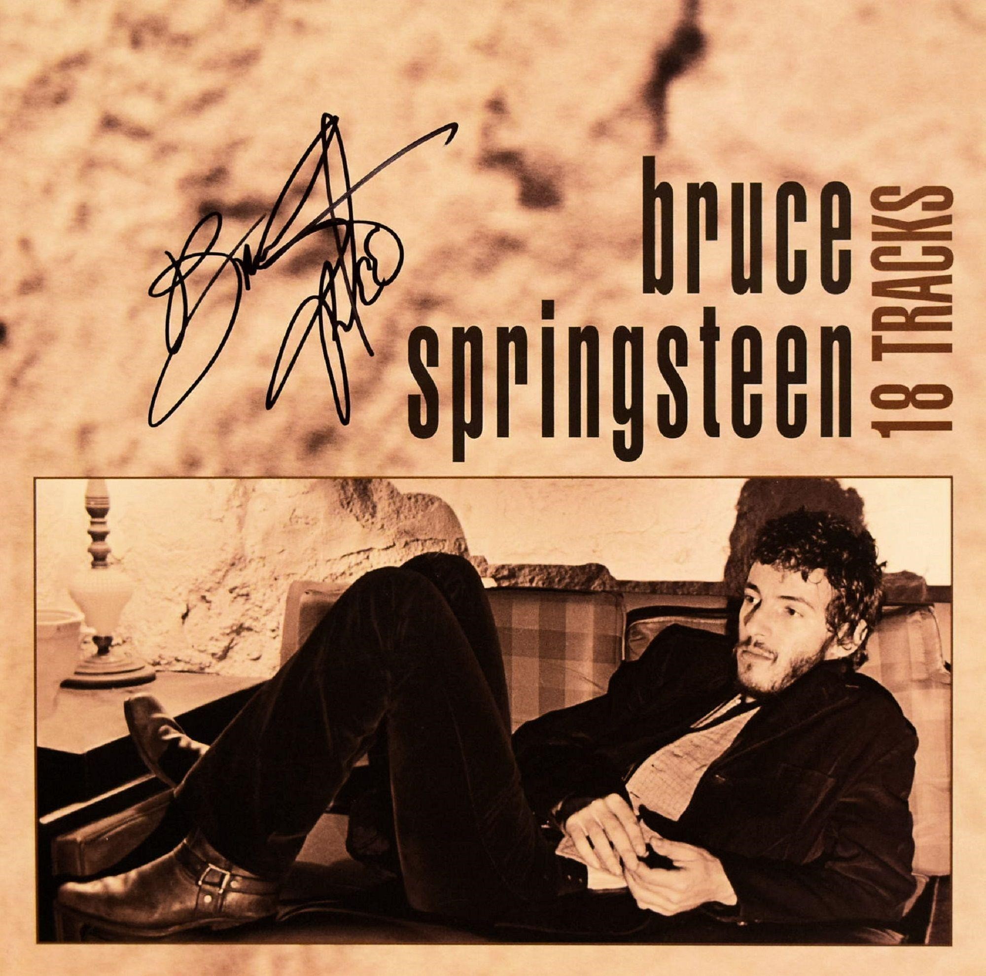 Bruce Springsteen 18 Tracks signed record flat (no