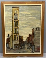 Gay Street Baltimore Oil Painting on Canvas