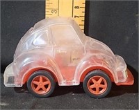 Plastic VW bug piggy bank