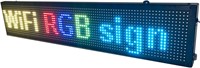 $138  LED display with WiFi+USB  P10 RGB color sig