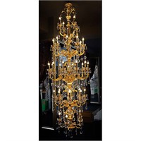 Alonzo Brushed Gold Chandelier