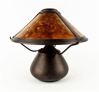 Mica Craftsman Style Small Beanpot Table Lamp