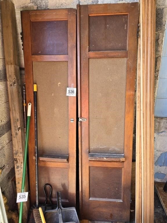 6 cloakroom door panels & tri panels our of the...