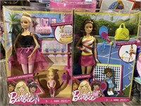 Ballet & Tennis Coach Barbie Sets, New