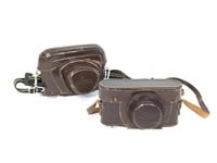 2 Leitz Leather Camera Body Cases f/ Leica
